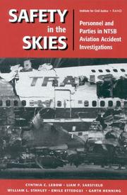 Cover of: Safety in the Skies | Cynthia C. Lebow
