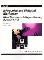 Cover of: Information and biological revolutions: global governance challenges : summary of a study group