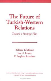 Cover of: The Future of Turkish-Western Relations: Toward a Strategic Plan