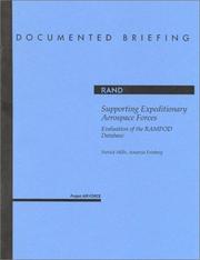 Cover of: Supporting expeditionary aerospace forces: evaluation of the RAMPOD database