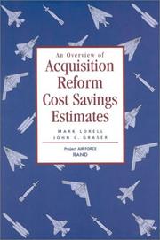 An overview of acquisition reform cost savings estimates