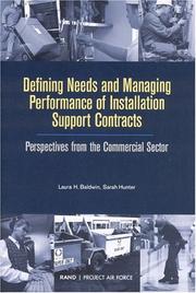 Defining needs and managing performance of installation support contracts : perspectives from the commercial sector