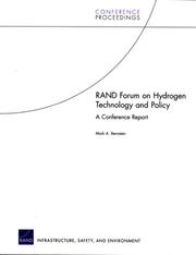Cover of: RAND forum on hydrogen technology and policy: a conference report