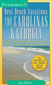 Cover of: Best beach vacations: the Carolinas & Georgia