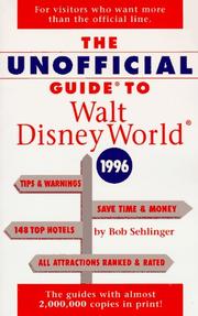 Cover of: The Unofficial Guide to Walt Disney World & Epcot 1996 (Serial)