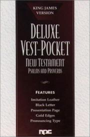 Cover of: Deluxe Vest-Pocket New Testament with Psalms and Proverbs |