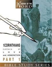 Cover of: 1 Corinthians: Lessons of Love And Admonitions (Wisdom of the Word)