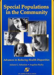 Cover of: Special Populations in the Community: Advances in Reducing Health Disparities