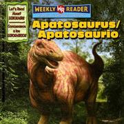 Cover of: Apatosaurus/Apatosaurio (Let's Read About Dinosaurs/ Conozcamos a Los Dinosaurios) by 