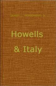 Cover of: Howells & Italy by James Leslie Woodress