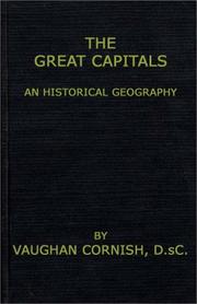 Cover of: The great capitals: an historical geography.
