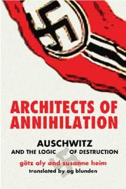 Cover of: Vordenker der Vernichtung: Auschwitz und die deutschen Pläne für eine neue europäische Ordnung