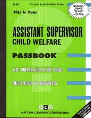 Cover of: Assistant Supervisor: Child Welfare