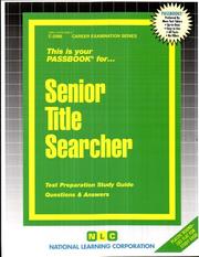 Cover of: Senior Title Searcher | Jack Rudman