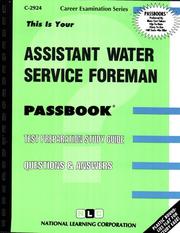 Cover of: Assistant Water Service Foreman