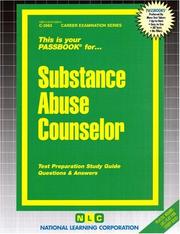 Cover of: Substance Abuse Counselor |