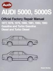 Audi 5000 official factory repair manual by Robert Bentley, inc