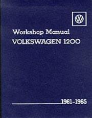 Cover of: Workshop manual, Volkswagen 1200, type 11, 14, and 15.