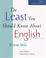 Cover of: know about english