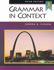 Cover of: Grammar in context