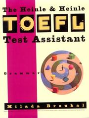 Cover of: The Heinle & Heinle TOEFL test assistant by Milada Broukal