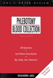 Cover of: Phlebotomy/blood collection by Kathleen Becan-McBride