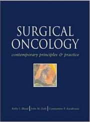 Cover of: Surgical Oncology: Contemporary Principles and Practice
