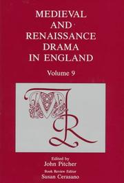Cover of: Medieval and Renaissance Drama in England