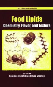 Cover of: Food Lipids: Chemistry, Flavor, and Texture (Acs Symposium Series)