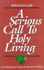 Cover of: A serious call to holy living by Marvin D. Hinten