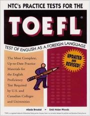 Cover of: Ntc's Practice Tests for the Toefl: Test of English As a Foreign Language