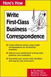 Cover of: Here's How: Write First-Class Business Correspondence (Here's How)