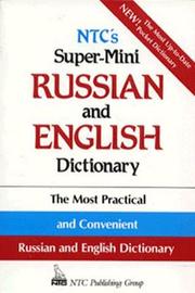Cover of: NTC's super-mini Russian and English dictionary