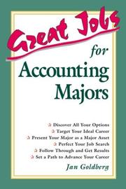 Cover of: Great jobs for accounting majors