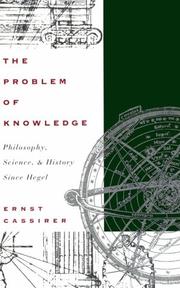The problem of knowledge by Ernst Cassirer