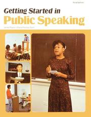 Cover of: Getting started in public speaking