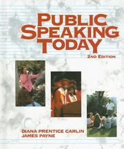 Public speaking today by Diana B. Carlin