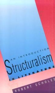 Cover of: Structuralism in Literature: An Introduction