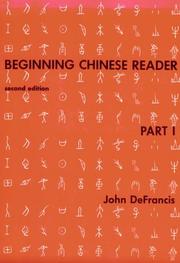 Cover of: Beginning Chinese reader
