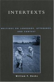 Cover of: Intertexts: Writings on Language,  Utterance,  and Context (Language, Culture & Society)