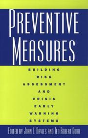 Cover of: Preventive measures: building risk assessment and crisis early warning systems