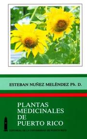 Plantas medicinales de Puerto Rico by Esteban Núñez Meléndez