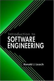 Introduction to software engineering by Ronald J. Leach
