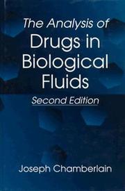 Cover of: analysis of drugs in biological fluids