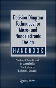 Cover of: Decision diagram techniques for micro- and nanoelectronic design handbook