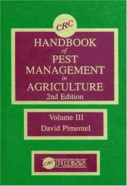Cover of: CRC Handbook of Pest Management in Agriculture, Second Edition, Volume III