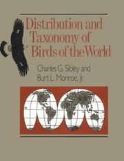 Cover of: Distribution and taxonomy of birds of the world by Charles Gald Sibley