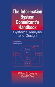 Cover of: The information system consultant's handbook: systems analysis and design