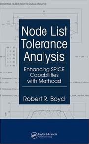 Cover of: Node list tolerance analysis: enhancing SPICE capabilities