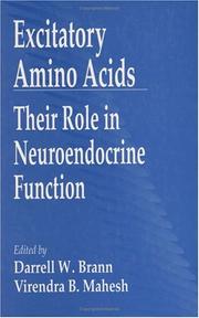 Excitatory amino acids : their role in neuroendocrine function